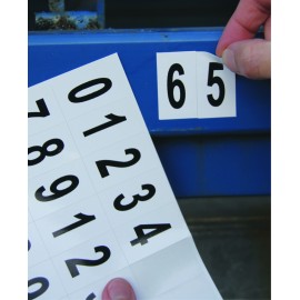 Lettres et chiffres adhésifs panachés - H 25 à 75 mm