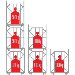 Containers gerbables et emboitables 800 KG