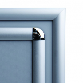 Cadre vit clac sécurisé - profil 20mm gris deux finitions