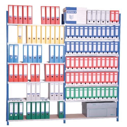 Rayonnage Archives Axel Compact – 2000mm, 6 Tablettes