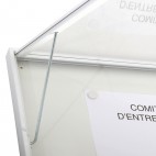 Vitrine Standing Système d'ouverture