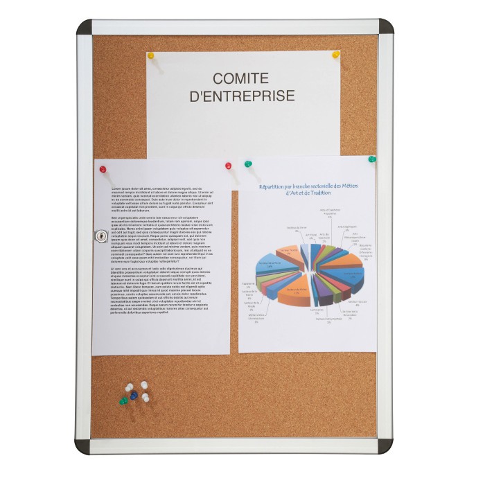 Vitrine d'intérieur Tendance - fond liège