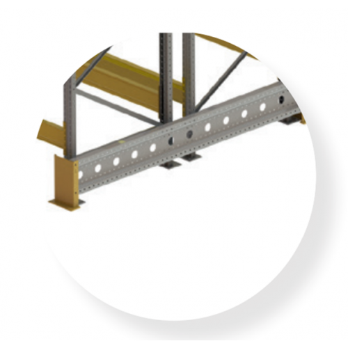 Protection latérale double - Rayonnage spécial stockage palette