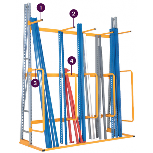 Séparateurs - Cantilever stockage vertical