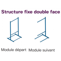 Stockeur fixe - Simple ou doubles faces - Cantilever