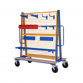 Chariot porte-outils double face