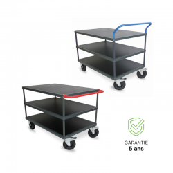 Servantes 3 plateaux - 500 Kg ou 650 Kg