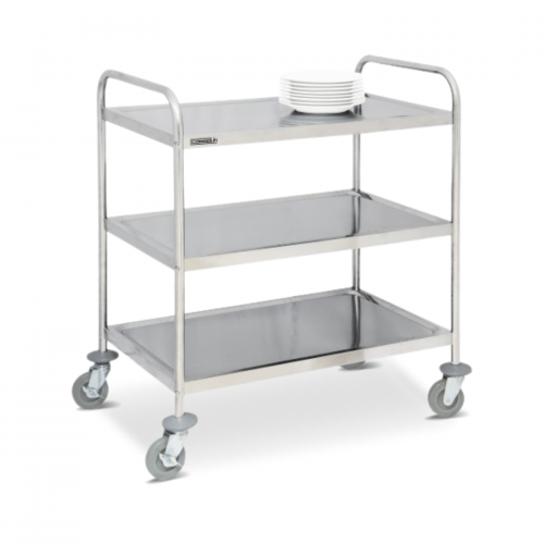 Chariots inox 3 plateaux - 125 kg