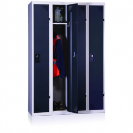 Vestiaires - Industrie propre 4 colonnes BLEU