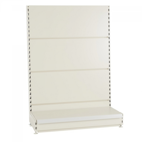 Gondole magasin simple face - Fond lisse - L 1000 mm