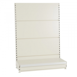 Gondole magasin simple face - Fond lisse - L 1000 mm