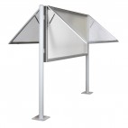 Vitrine Classique 160 Fluo double face